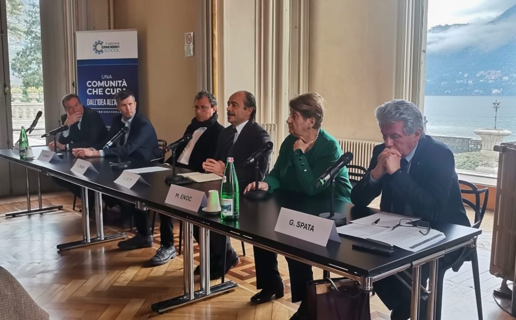 La conferenza stampa dell'anno scorso, a Villa Erba, a Cernobbio